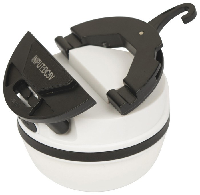 Ліхтар кемпінговий Bo-Camp Kuma Silicone Rechargeable 200 Lumen White/Black (5818808)
