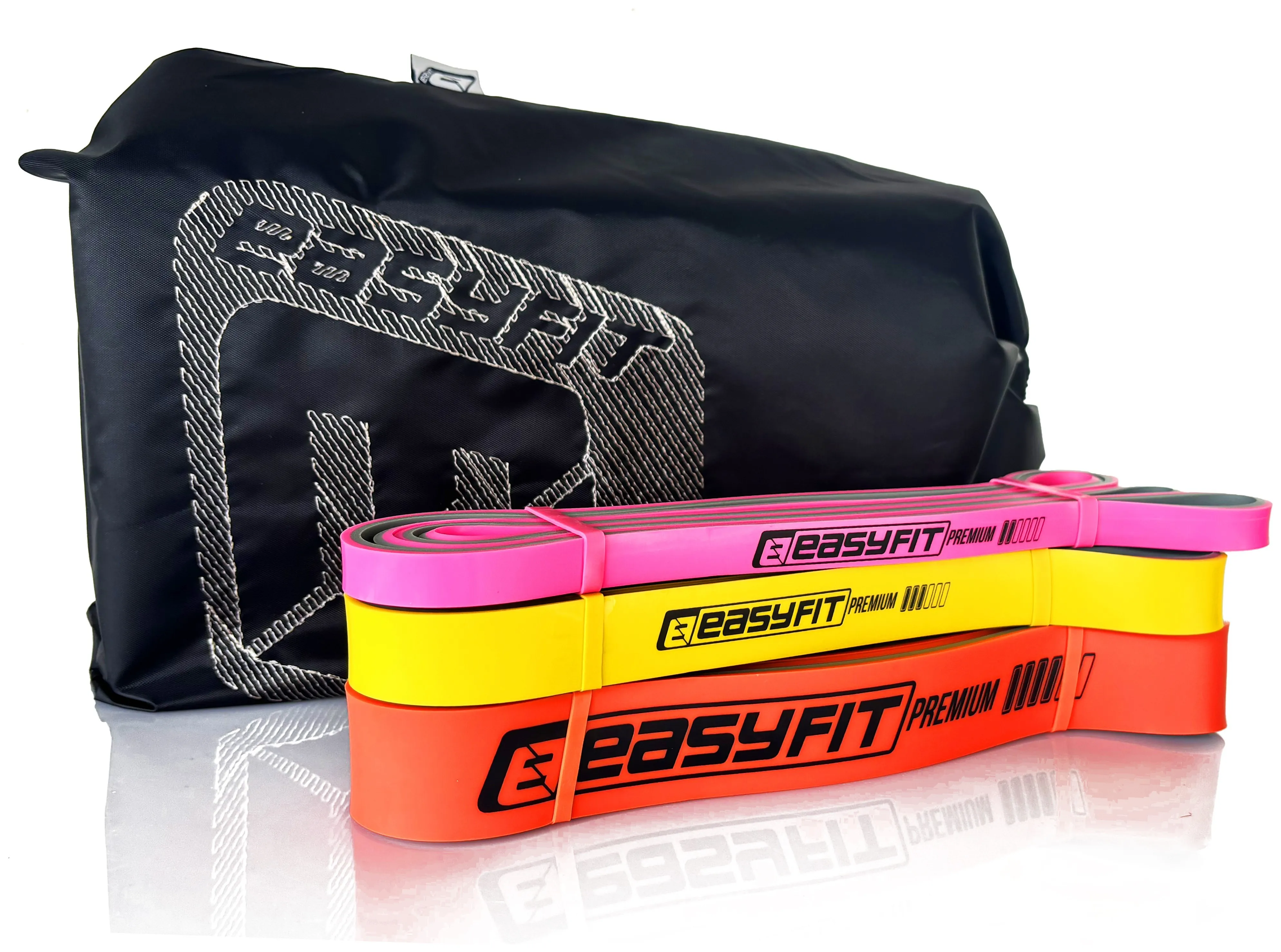 Набір двошарових резинок для підтягування EasyFit Premium 7-45 кг (3 шт) (EFIT_EF-7453s)