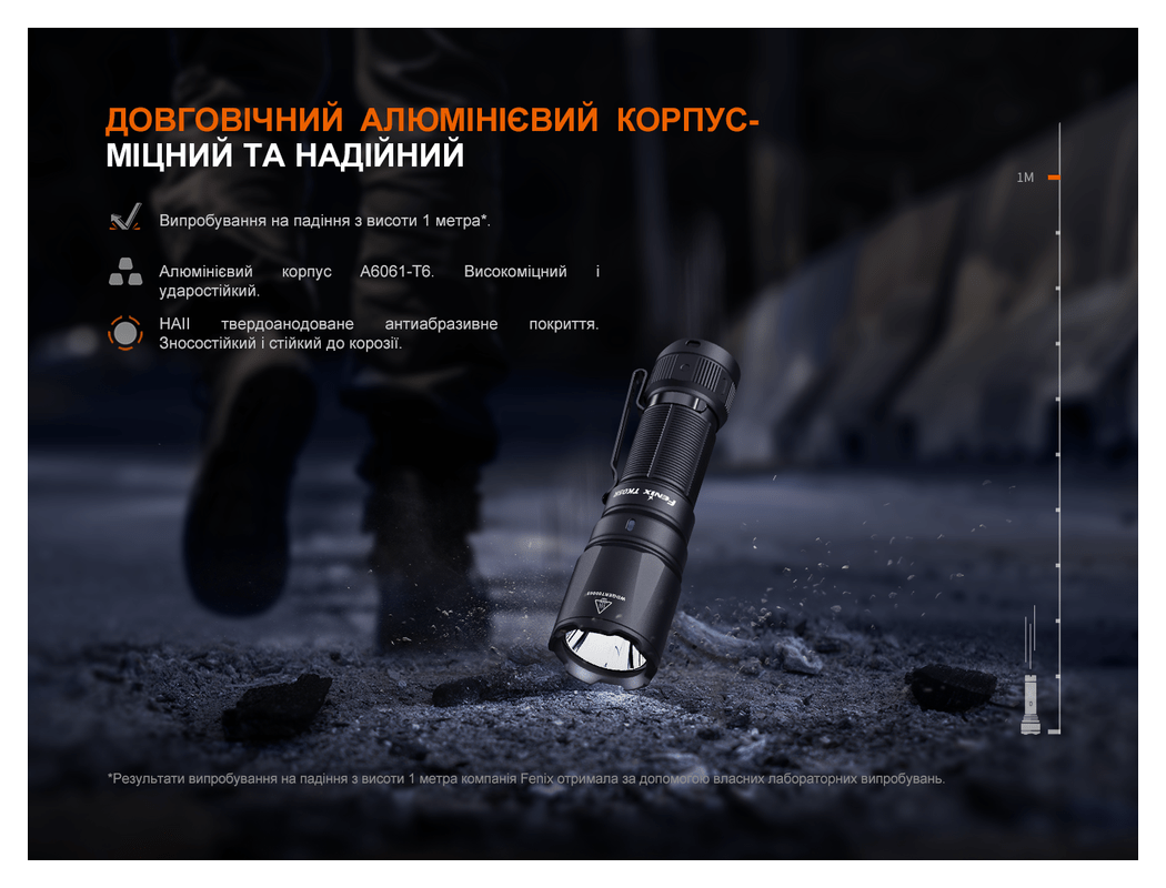 Тактичний ліхтар ручний Fenix TK05R, укр, укр