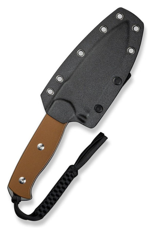 Ніж фіксований мисливський Sencut Toxodon, (11.6 см) 9Cr18MoV / G10 коричневий