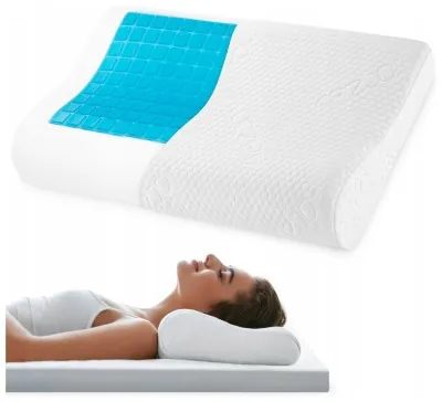 Подушка ортопедична 4FIZJO Ergo+ 40 x 60 см охолоджуюча для сну White (P-5907739317025)