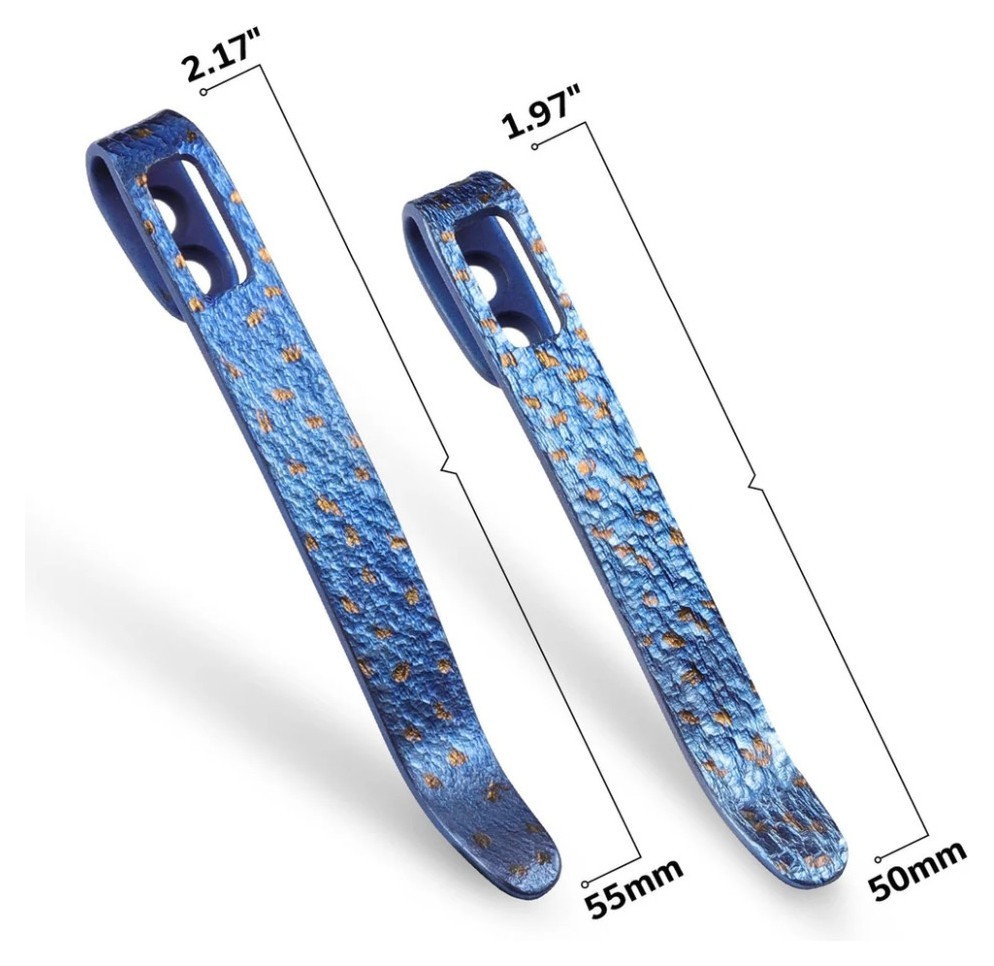 Кліпси кишенькові титанові 2 штуки Civivi без гвинтів T002B