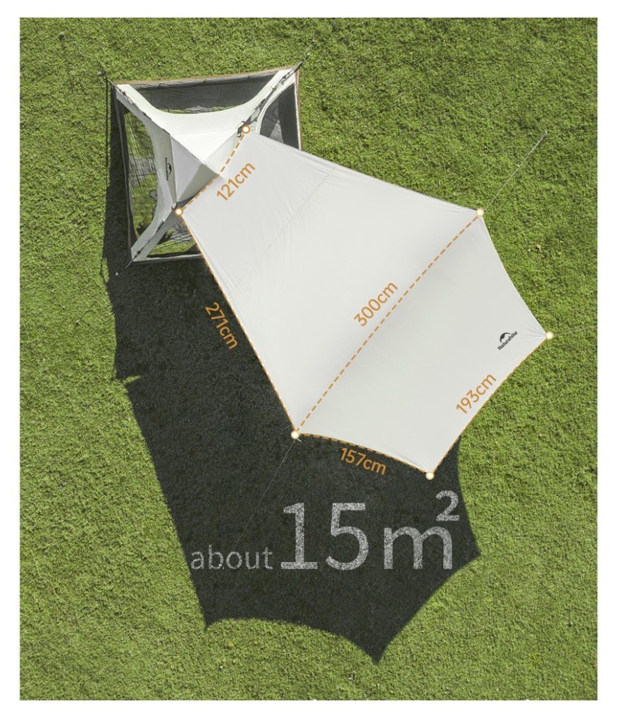 Намет чотиримісний із тентом автоматичний Naturehike Ango CNK2550WS010, сірий, укр, укр