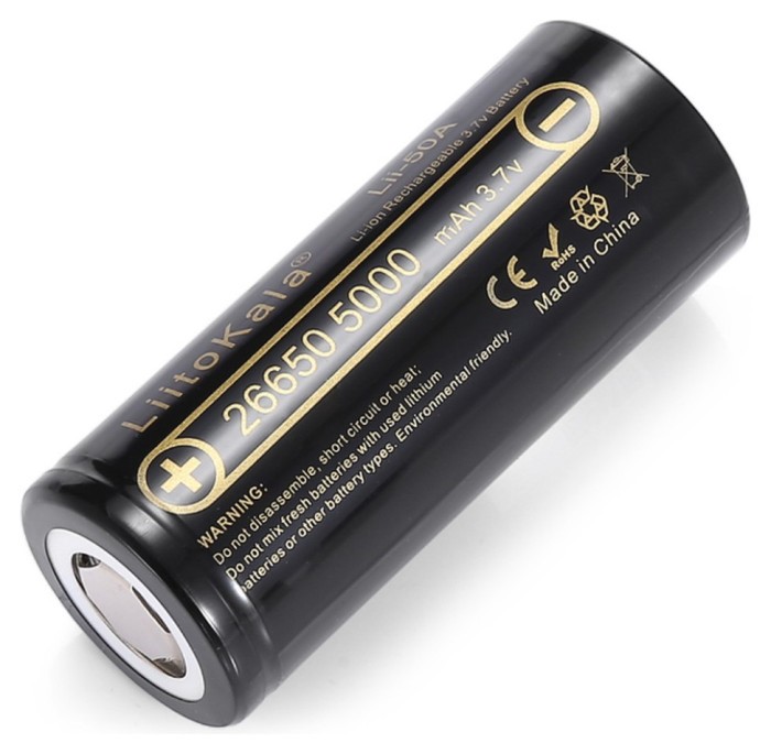 Акумулятор Liitokala Lii-50A 5000 mAh 20A 26650 Li-ion