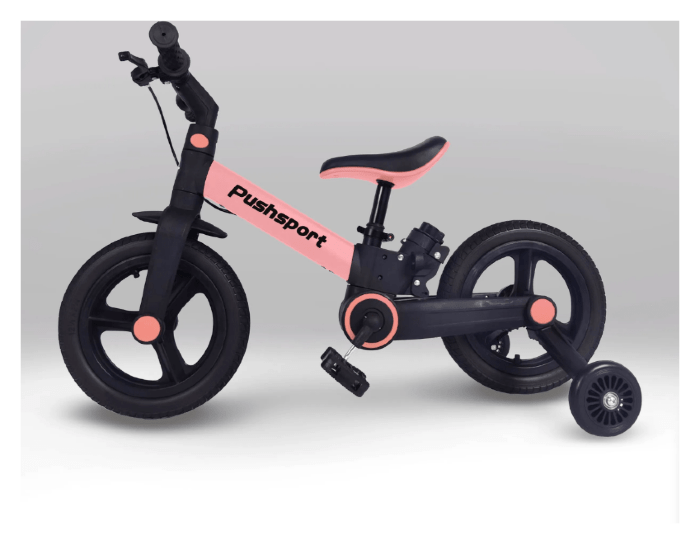 Велосипед PUSH SPORT M10 pink (Рожевий), укр, укр