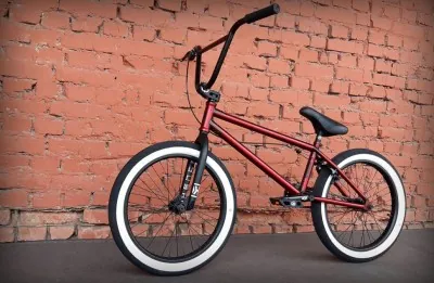 Велосипед BMX - Kench Street Pro Ch-Mo (2022) бордовий (трюковий велосипед)