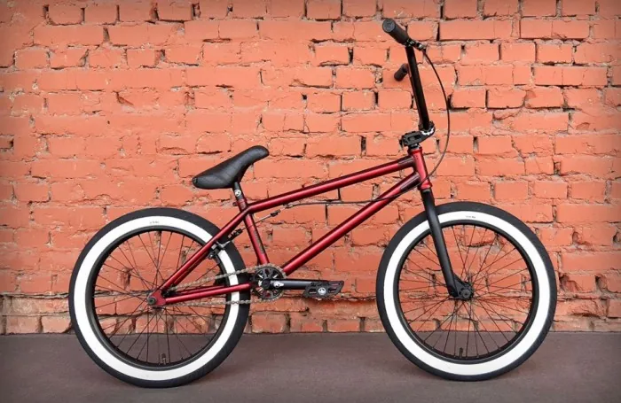 Велосипед BMX - Kench Street Pro Ch-Mo (2022) бордовий (трюковий велосипед)