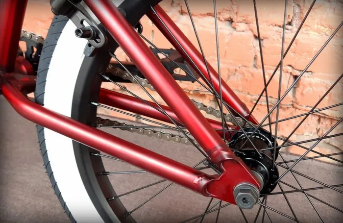 Велосипед BMX - Kench Street Pro Ch-Mo (2022) бордовий (трюковий велосипед)