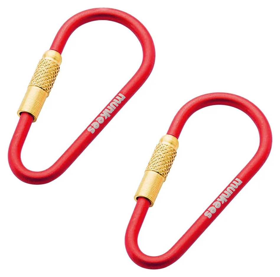 Munkees 3201 карабін Mini Link 3 мм x 48 мм (пара) red (3201-RD)