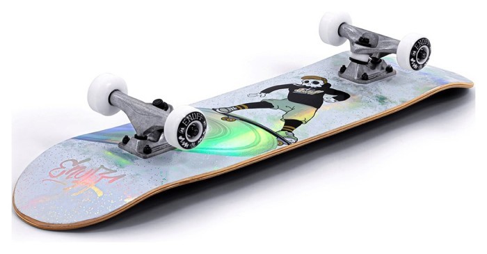 Скейтборд Enuff Skully Hologram Mini white