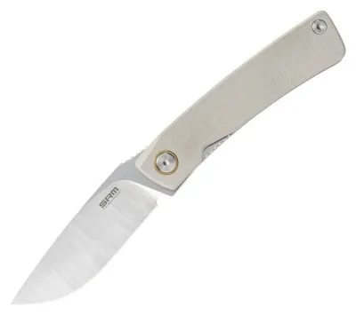 Ніж складаний кишеньковий SRM Air 105M-GK (7.5 см) 14C28N / G10 білий