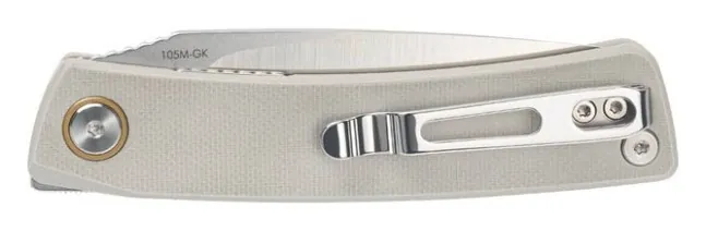 Ніж складаний кишеньковий SRM Air 105M-GK (7.5 см) 14C28N / G10 білий
