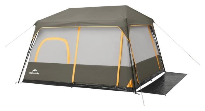 Намет шестимісний Naturehike Cape 8.4 CNK2450WS050 з швидким розкриттям, сіро-коричневий, укр, укр