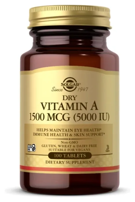 Dry Vitamin A 1500 mcg (5000 IU) - 100 tabs