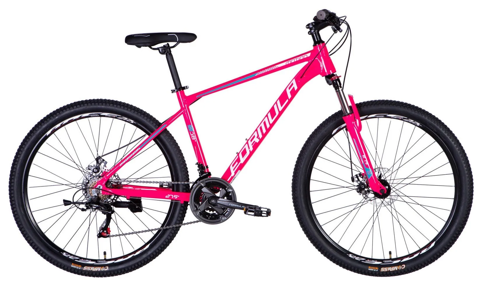 Велосипед AL 27.5" Formula MOTION DD FR рама-18" рожевий з білим 2026 (OPS-FR-27.5-304)