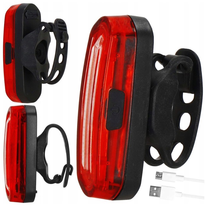 Велосипедний ліхтар Springos задній USB, акумуляторний BA0057