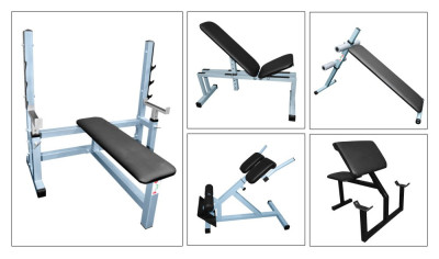 Набір олімпійських лавок RN Olympic pro (жим, Скотта, прес, гіперекстензія)