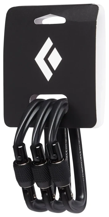 Карабін Black Diamond HotForge Screwgate 3 Pack, Black, р.