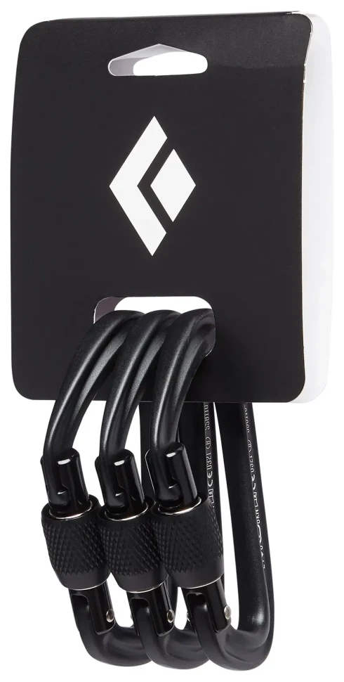 Карабін Black Diamond HotForge Screwgate 3 Pack, Black, р. (SHM_BD 381079.0002)