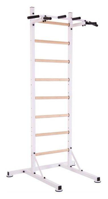 Шведська стінка-стійка пересувна з лавкою для преса Універсал Wood PRO L-2410