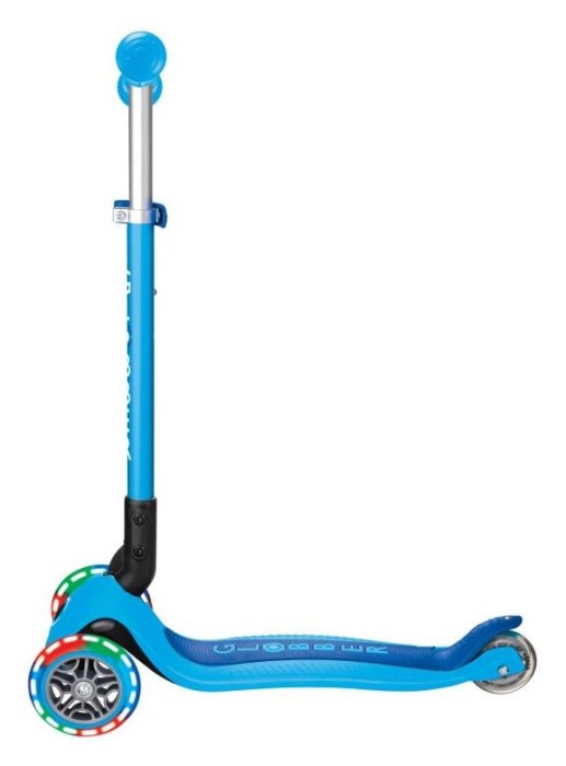 Самокат GLOBBER серії PRIMO FOLDABLE LIGHTS, блакитний, колеса з підсвіткою, 50кг, 3+, укр, укр