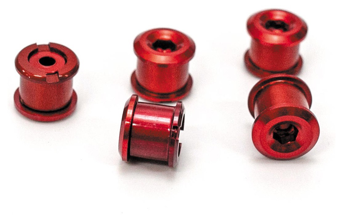 Бонки алюм. для шатунов высота 6,5мм (комплект 5 шт) красный.