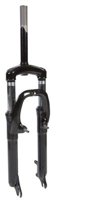 Вилка 24" Амортизаційна Сталь 1" disc/v-br різьб. під ексцентрик шток-185мм travel-100мм FSD LJ-531 чорний
