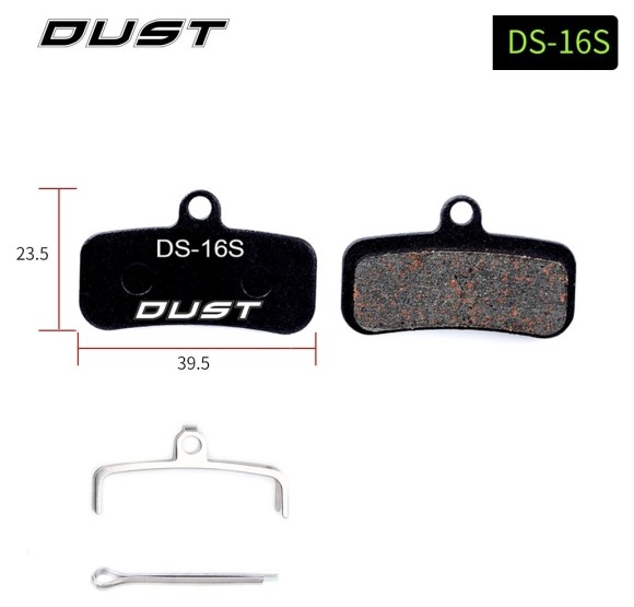 Колодки гальмівні disc напівметал DUST DS-16-1 SAINT M810, 820 ZEE M640, укр