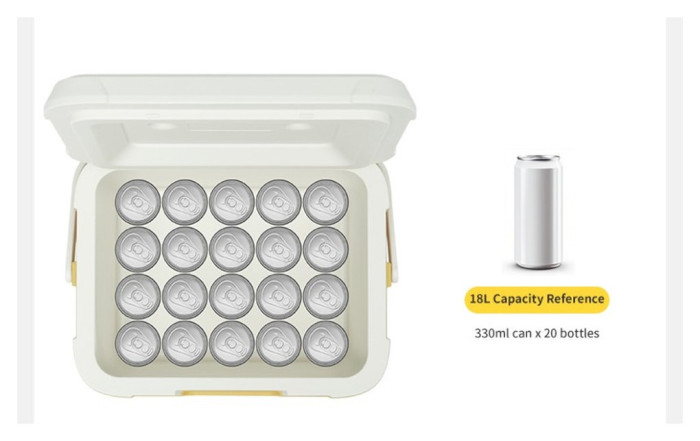 Туристичний холодильник Naturehike CNK2450CF012, 18 л, бежевий