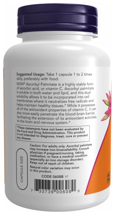 Ascorbyl Palmitate 500 mg - 100 vcaps