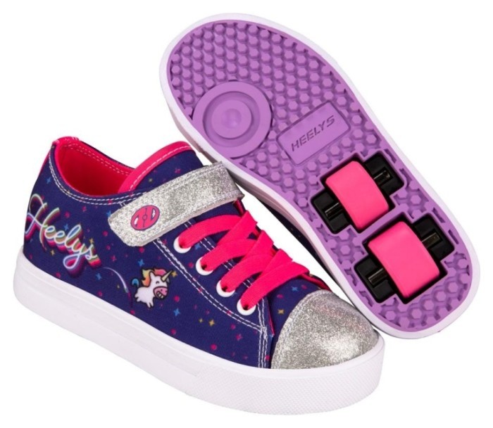 Роликові кросівки Heelys X2 Snazzy HE101164 Purple Neon Pink Unicorn, укр, укр