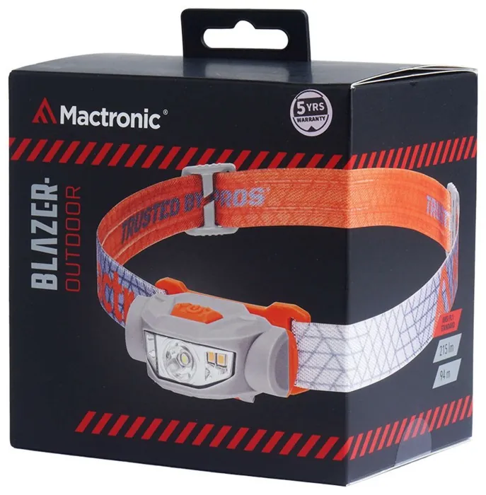 Фонарь налобный Mactronic Blazer (215 Lm) Cool White/Warm White/Red LED (AHL0111)