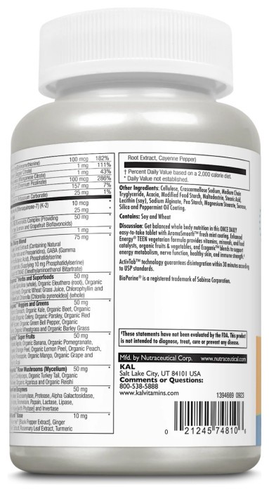 Enhanced Energy for Teens - 60 tabs