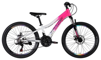 Велосипед AL 24" SPACE IZIDA DD FR рама-11" розово-белый 2026