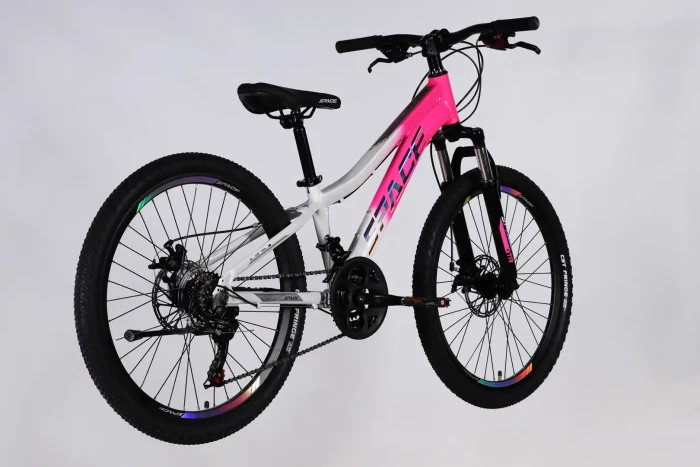 Велосипед AL 24" SPACE IZIDA DD FR рама-11" рожево-білий 2026