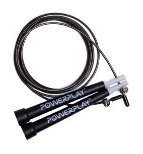 Скакалка швидкісна PowerPlay 4202 Ultra Speed Rope Чорна (2,9m.)