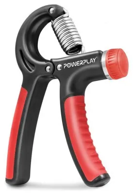 Эспандер кистевой PowerPlay PP-4323 с регулируемой нагрузкой 10-40 кг. Strength Grip Черно-красный