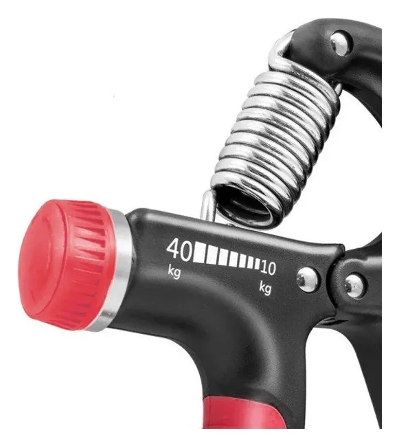 Эспандер кистевой PowerPlay PP-4323 с регулируемой нагрузкой 10-40 кг. Strength Grip Черно-красный