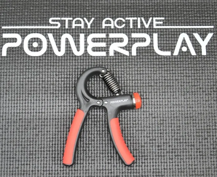 Эспандер кистевой PowerPlay PP-4323 с регулируемой нагрузкой 10-40 кг. Strength Grip Черно-красный