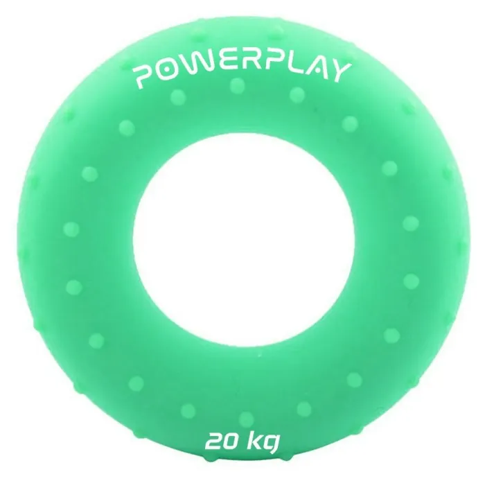 Эспандер кистевой силиконовый PowerPlay PP-4338 Hand Grip Medium 20 кг. Зеленый