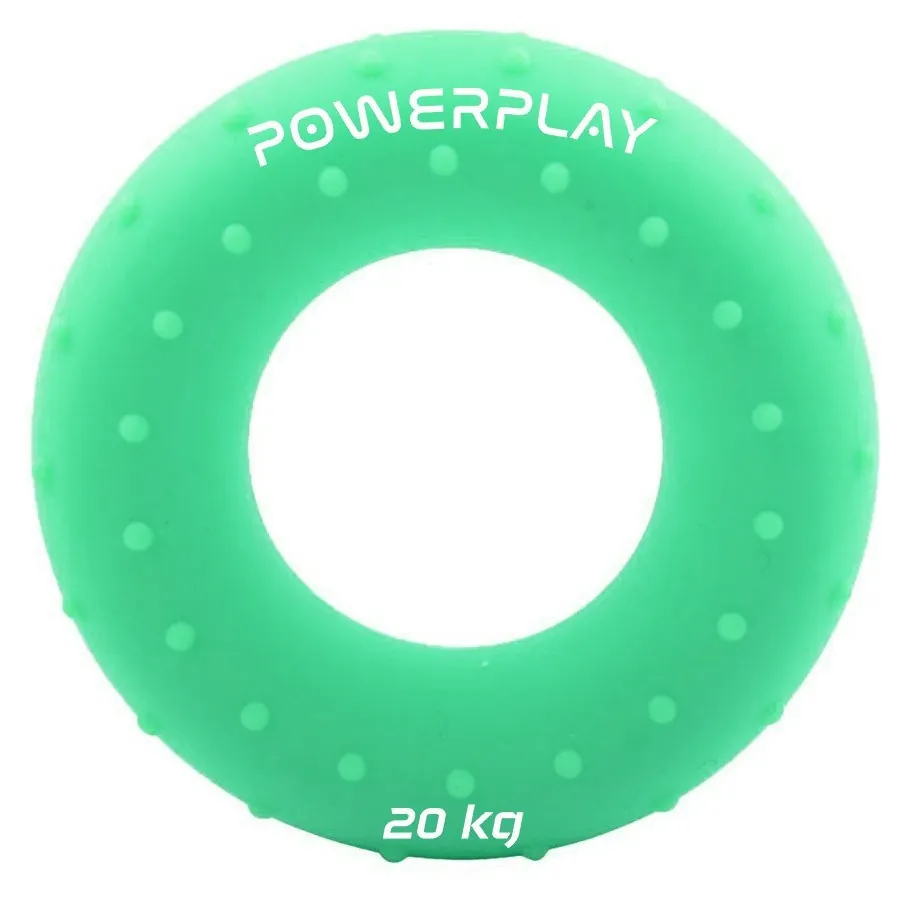 Еспандер кистьовий силіконовий PowerPlay PP-4338 Hand Grip Medium 20 кг. Зелений (PP_PP_4338_Green_20kg)
