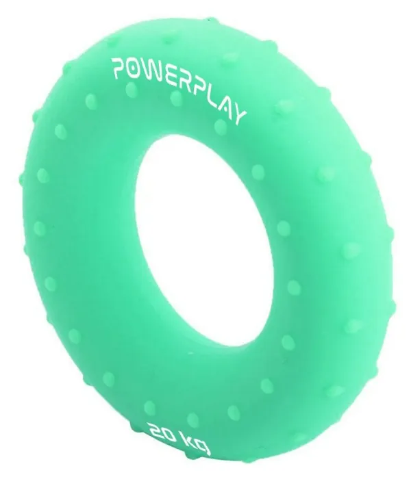 Эспандер кистевой силиконовый PowerPlay PP-4338 Hand Grip Medium 20 кг. Зеленый