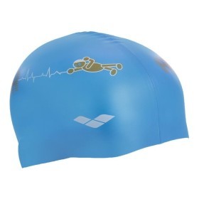 Шапочка для плавания детская ARENA KUN JUNIOR CAP AR-91552-90 (силикон), голубая