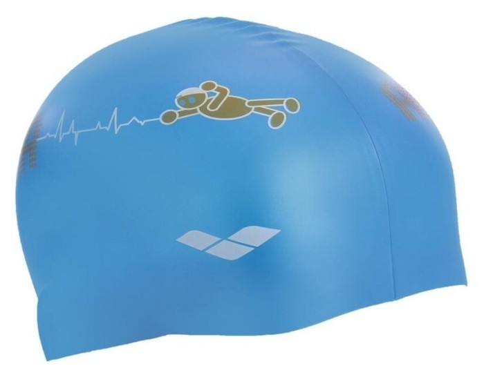 Шапочка для плавання дитяча ARENA KUN JUNIOR CAP AR-91552-90 (силікон), блакитна, укр, укр