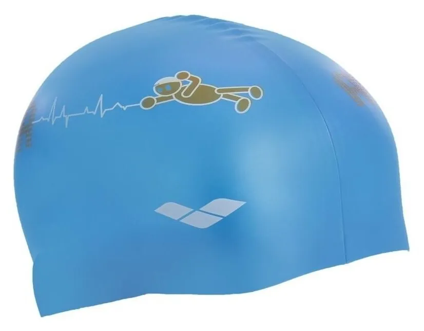 Шапочка для плавання дитяча ARENA KUN JUNIOR CAP AR-91552-90 (силікон), блакитна (9186691)