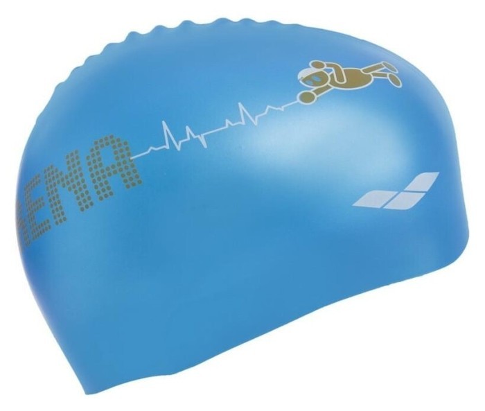 Шапочка для плавання дитяча ARENA KUN JUNIOR CAP AR-91552-90 (силікон), блакитна