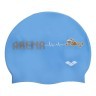 Шапочка для плавания детская ARENA KUN JUNIOR CAP AR-91552-90 (силикон), голубая Фото - 2