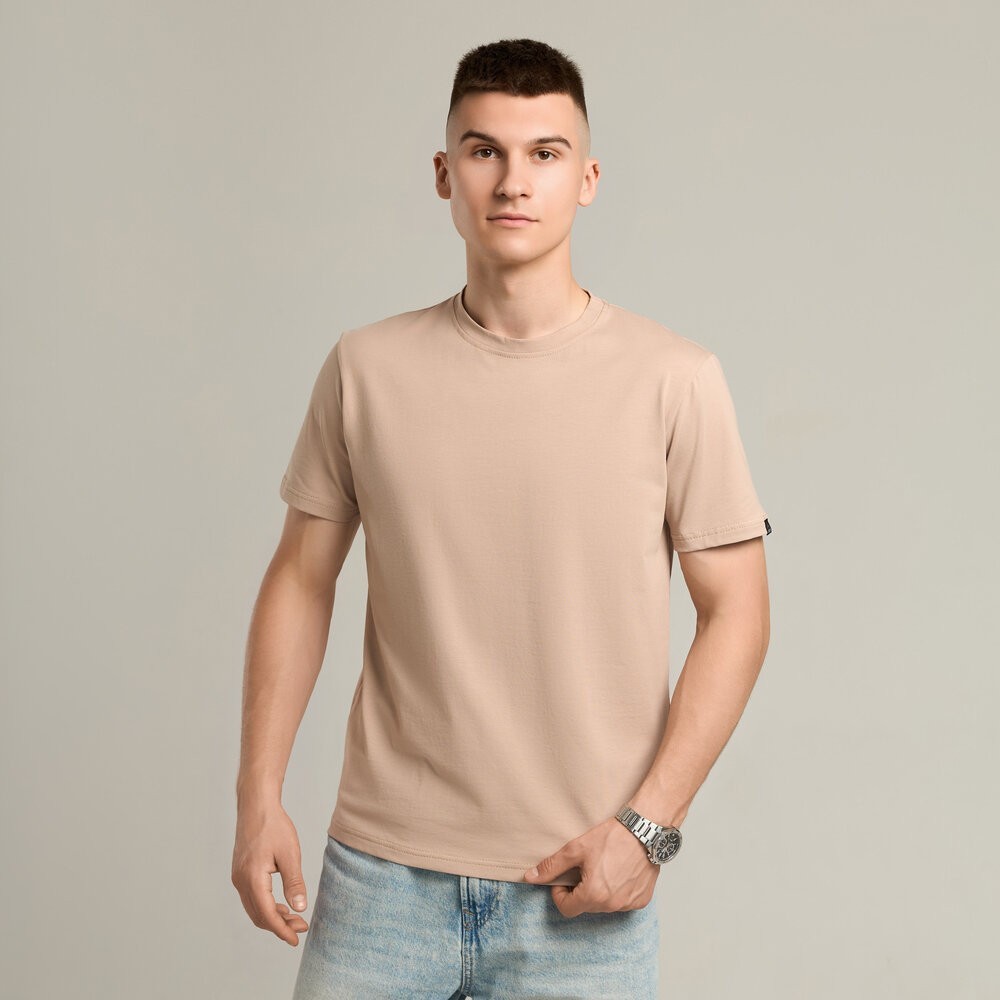 Мужская футболка бежевая Pobedov Peremoga