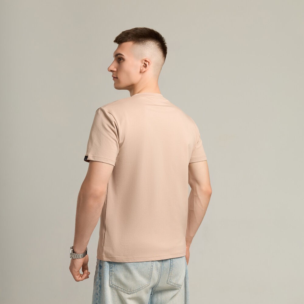 Мужская футболка бежевая Pobedov Peremoga