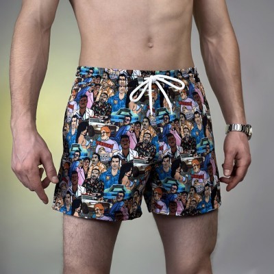 Шорти для плавання Pobedov Pool day BATAL Los Santos Блакитний 4XL SOpr3 1374XLbl